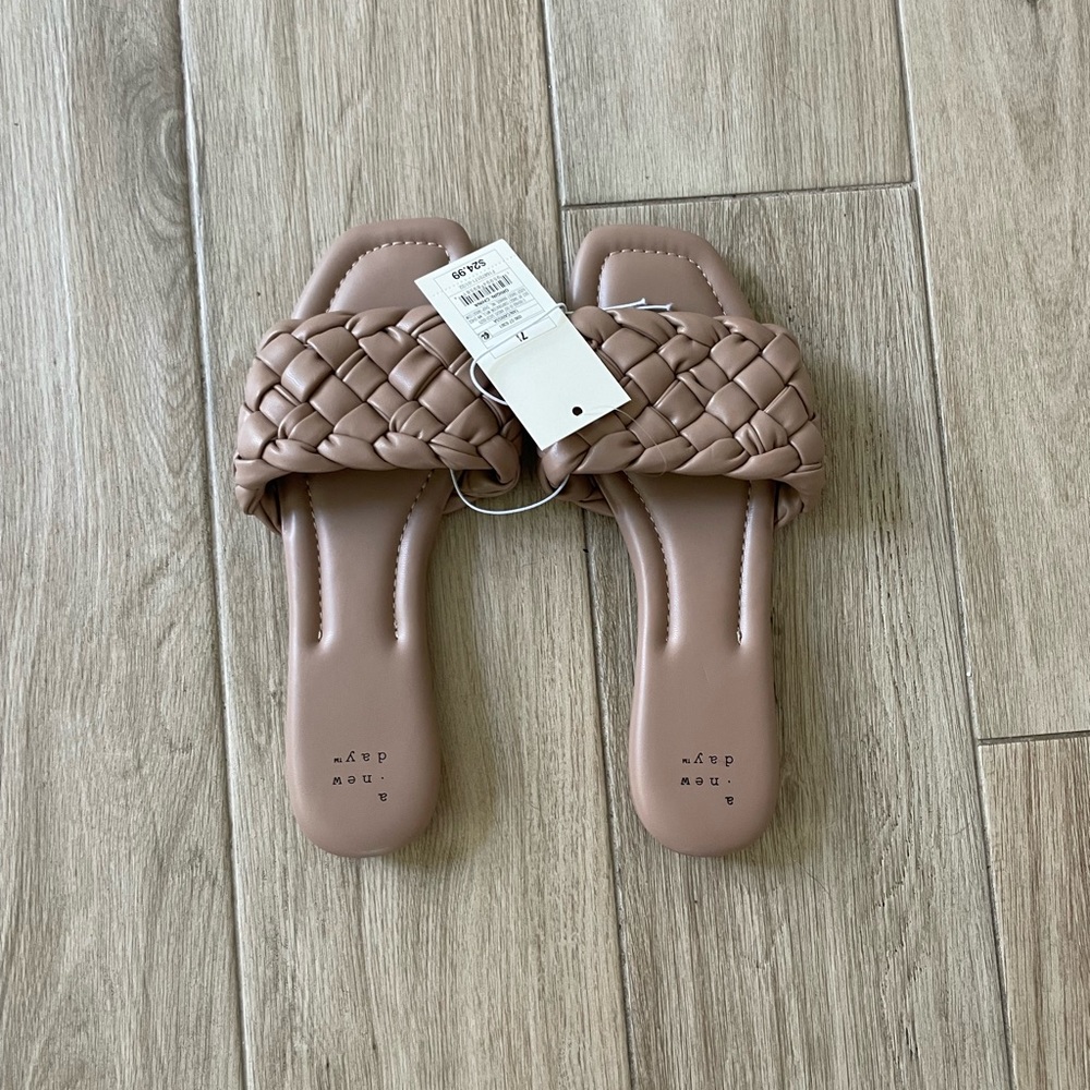 NWT A New Day Tan Carissa Sandals